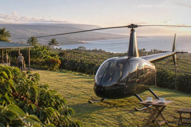 Helicopter Landing Plus Tasting, 45 Min